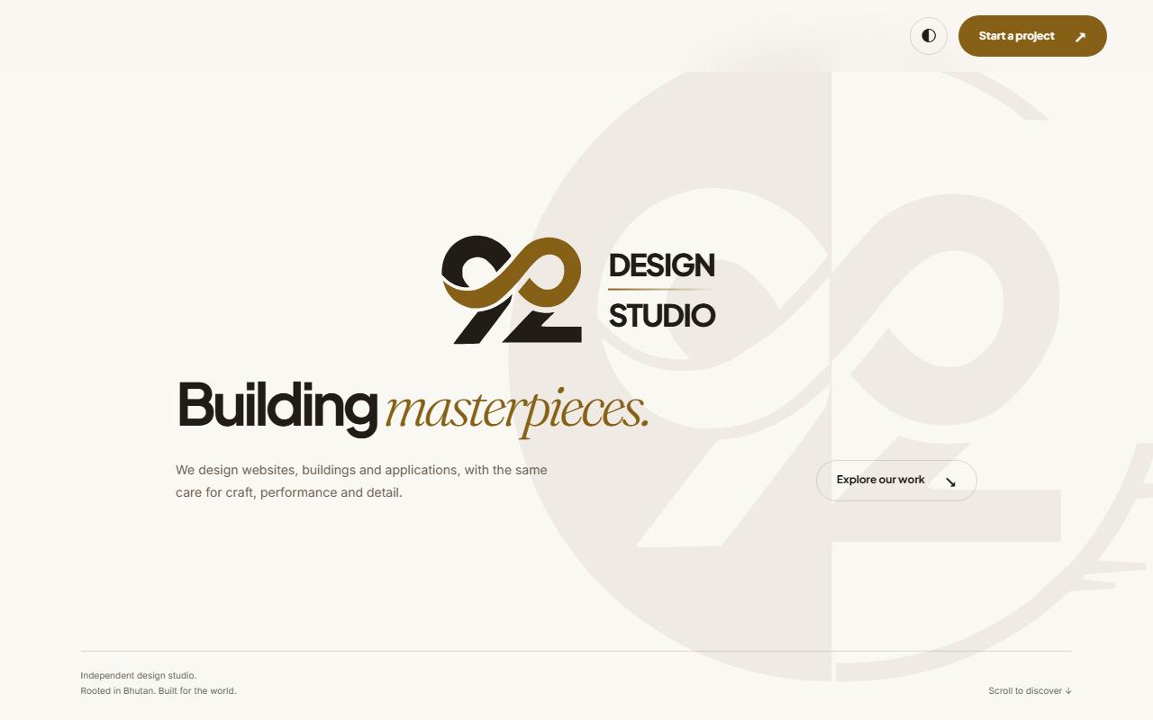 92 Design Studio interface